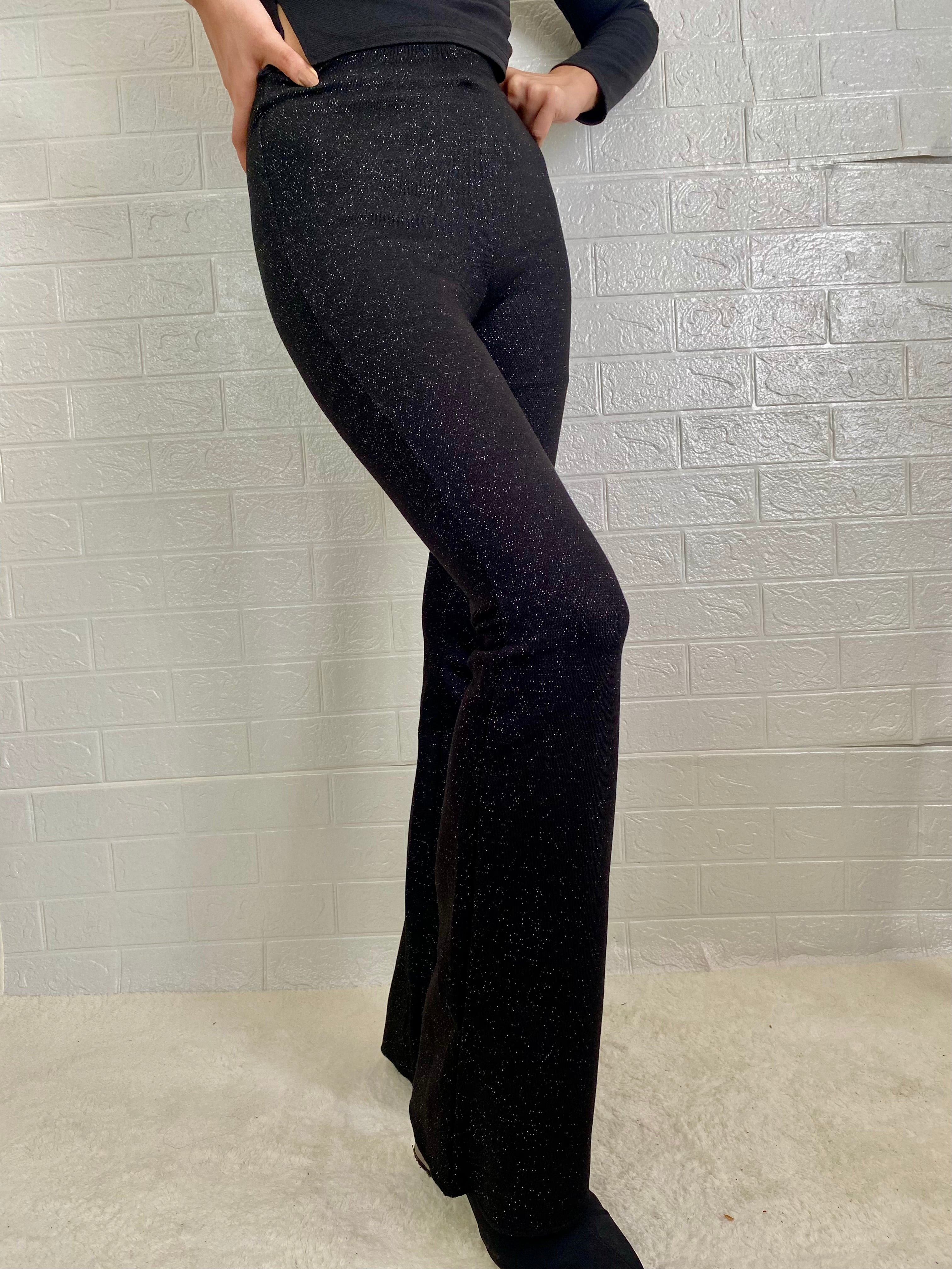 Parıltılı İspanyol Paça Tayt